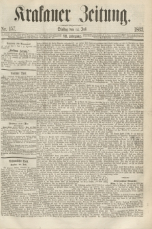 Krakauer Zeitung.Jg.7, Nr. 157 (14 Juli 1863)