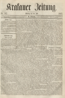 Krakauer Zeitung.Jg.7, Nr. 162 (20 Juli 1863) + dod.