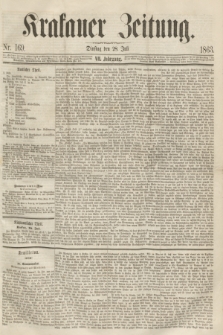 Krakauer Zeitung.Jg.7, Nr. 169 (28 Juli 1863)