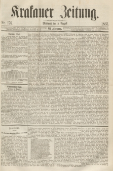 Krakauer Zeitung.Jg.7, Nr. 176 (5 August 1863)