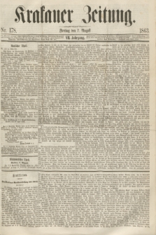 Krakauer Zeitung.Jg.7, Nr. 178 (7 August 1863)