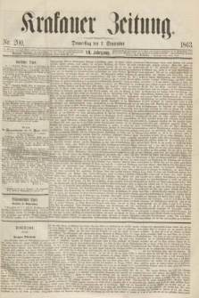 Krakauer Zeitung.Jg.7, Nr. 200 (3 September 1863)