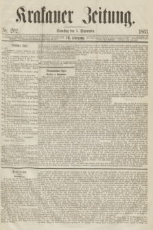 Krakauer Zeitung.Jg.7, Nr. 202 (5 September 1863)