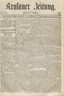 Krakauer Zeitung.Jg.7, Nr. 203 (7 September 1863)