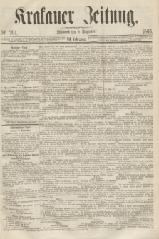 Krakauer Zeitung.Jg.7, Nr. 204 (9 September 1863)