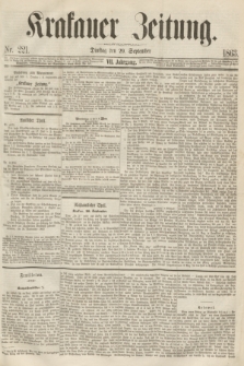 Krakauer Zeitung.Jg.7, Nr. 221 (29 September 1863)