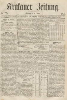 Krakauer Zeitung.Jg.7, Nr. 225 (3 October 1863)