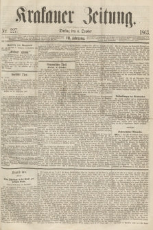 Krakauer Zeitung.Jg.7, Nr. 227 (6 October 1863)