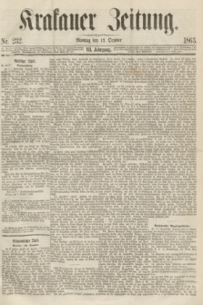 Krakauer Zeitung.Jg.7, Nr. 232 (12 October 1863)