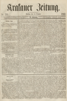 Krakauer Zeitung.Jg.7, Nr. 233 (13 October 1863)