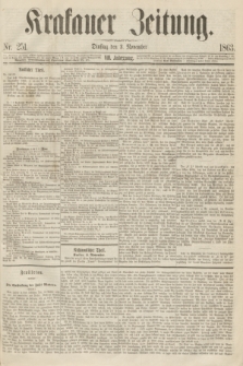 Krakauer Zeitung.Jg.7, Nr. 251 (3 November 1863) + dod.