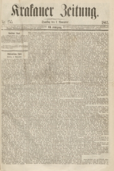 Krakauer Zeitung.Jg.7, Nr. 255 (7 November 1863)