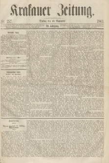 Krakauer Zeitung.Jg.7, Nr. 257 (10 November 1863)