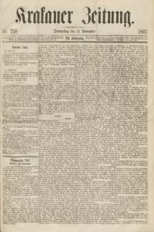 Krakauer Zeitung.Jg.7, Nr. 259 (12 November 1863)