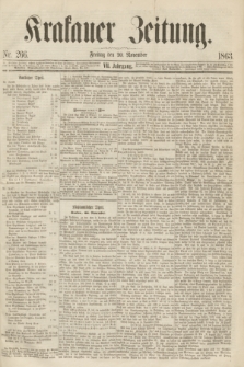 Krakauer Zeitung.Jg.7, Nr. 266 (20 November 1863)