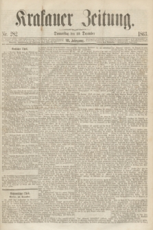 Krakauer Zeitung.Jg.7, Nr. 282 (10 December 1863)