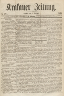 Krakauer Zeitung.Jg.7, Nr. 284 (12 December 1863)