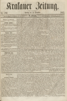 Krakauer Zeitung.Jg.7, Nr. 289 (18 December 1863)