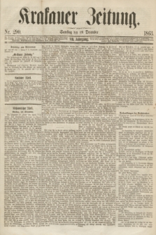 Krakauer Zeitung.Jg.7, Nr. 290 (19 December 1863)