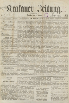 Krakauer Zeitung.Jg.8, Nr. 1 (2 Jänner 1864)