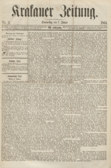 Krakauer Zeitung.Jg.8, Nr. 4 (7 Jänner 1864)