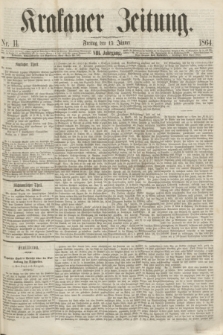 Krakauer Zeitung.Jg.8, Nr. 11 (15 Jänner 1864)