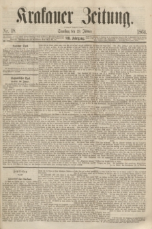 Krakauer Zeitung.Jg.8, Nr. 18 (23 Jänner 1864)