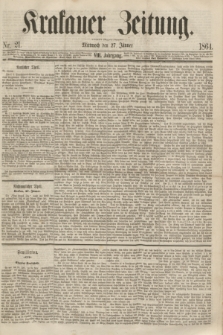 Krakauer Zeitung.Jg.8, Nr. 21 (27 Jänner 1864)