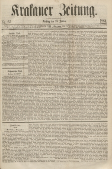 Krakauer Zeitung.Jg.8, Nr. 23 (29 Jänner 1864)
