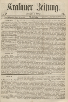 Krakauer Zeitung.Jg.8, Nr. 28 (5 Februar 1864)