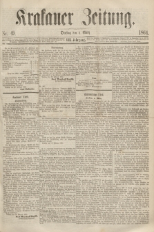 Krakauer Zeitung.Jg.8, Nr. 49 (1 März 1864)