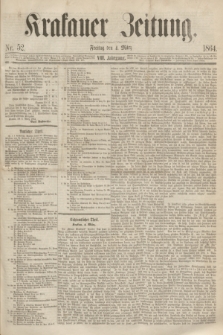 Krakauer Zeitung.Jg.8, Nr. 52 (4 März 1864)