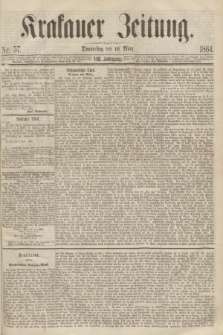 Krakauer Zeitung.Jg.8, Nr. 57 (10 März 1864)
