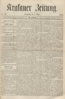 Krakauer Zeitung.Jg.8, Nr. 63 (17 März 1864)