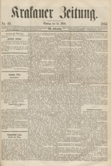 Krakauer Zeitung.Jg.8, Nr. 66 (21 März 1864)