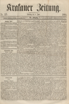 Krakauer Zeitung.Jg.8, Nr. 125 (3 Juni 1864)