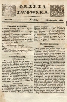 Gazeta Lwowska. 1843, nr 11