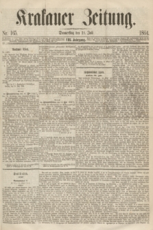 Krakauer Zeitung.Jg.8, Nr. 165 (21 Juli 1864)