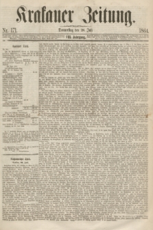 Krakauer Zeitung.Jg.8, Nr. 171 (28 Juli 1864)
