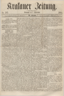 Krakauer Zeitung.Jg.8, Nr. 205 (7 September 1864)
