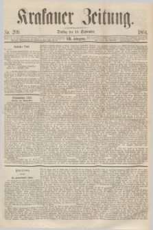 Krakauer Zeitung.Jg.8, Nr. 209 (13 September 1864)