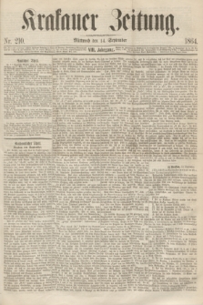 Krakauer Zeitung.Jg.8, Nr. 210 (14 September 1864)