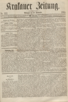 Krakauer Zeitung.Jg.8, Nr. 222 (28 September 1864) + dod.
