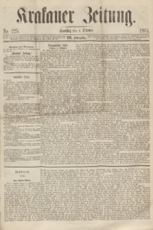 Krakauer Zeitung.Jg.8, Nr. 225 (1 October 1864)