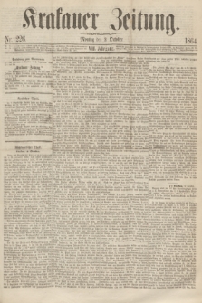 Krakauer Zeitung.Jg.8, Nr. 226 (3 October 1864)