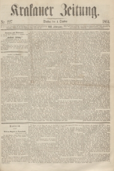 Krakauer Zeitung.Jg.8, Nr. 227 (4 October 1864)