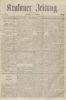 Krakauer Zeitung.Jg.8, Nr. 231 (8 October 1864)