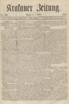 Krakauer Zeitung.Jg.8, Nr. 238 (17 October 1864)