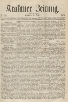 Krakauer Zeitung.Jg.8, Nr. 242 (21 October 1864)
