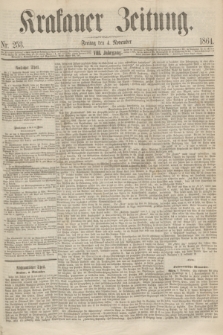 Krakauer Zeitung.Jg.8, Nr. 253 (4 November 1864)